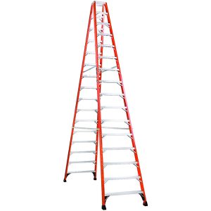 LOUISVILLE 5-Step Fiberglass Step Ladder: Type IAA, 6' High FM1406HD