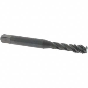 OSG Spiral Flute Tap: M6x1.00 Metric Coarse, 3 Flutes, Modified Bottoming, 6H Class of Fit, Vanadium High Speed Steel, Oxide Coated 1756001
