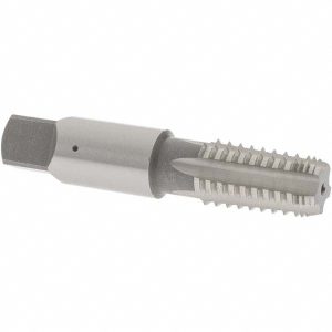 OSG 1/8-27 NPT, 5 Flutes, Bright Finish, High Speed Steel, Interrupted Thread Pipe Tap 1315100