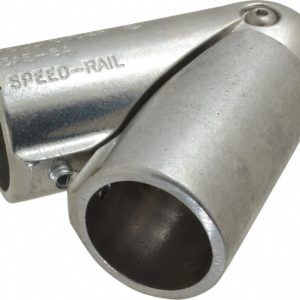 HOLLAENDER 1-1/2" Pipe, Adjustable Elbow Assembly, Aluminum Alloy Elbow Pipe Rail Fitting 3AE-8