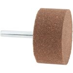 NORTON Mounted Point: 1" Thick, 1/4" Shank Dia, W242, 60 Grit, Medium 61463624592