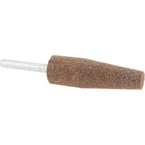 NORTON Mounted Point: 2-1/2" Thick, 1/4" Shank Dia, A1, 60 Grit, Medium 61463624375