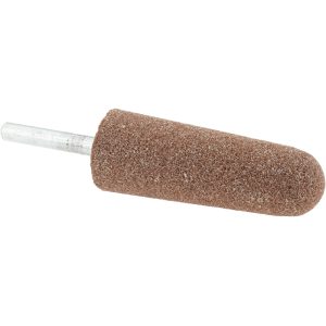 NORTON Mounted Point: 2-3/4" Thick, 1/4" Shank Dia, A3, 60 Grit, Medium 61463624378
