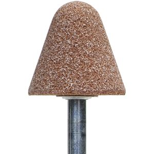 NORTON Mounted Point: 1-1/4" Thick, 1/4" Shank Dia, A4, 60 Grit, Medium 61463624380
