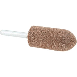 NORTON Mounted Point: 2" Thick, 1/4" Shank Dia, A11, 60 Grit, Medium 61463624385