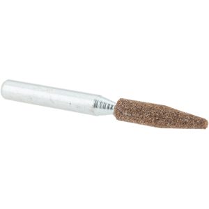 NORTON Mounted Point: 1-1/16" Thick, 1/4" Shank Dia, A15, 60 Grit, Medium 61463624391