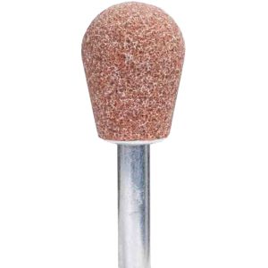 NORTON Mounted Point: 1" Thick, 1/4" Shank Dia, A23, 60 Grit, Medium 61463624394