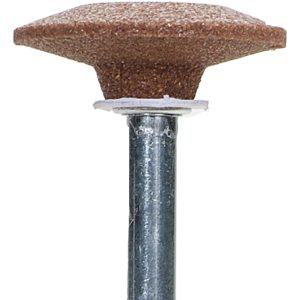 NORTON Mounted Point: 1/4" Thickness, A37, 60 Grit, Medium 61463624405