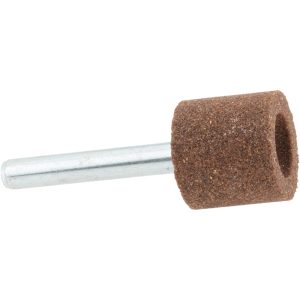NORTON Mounted Point: 3/4" Thick, 1/4" Shank Dia, A39, 60 Grit, Medium 61463624407