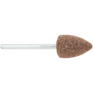 NORTON Mounted Point: 3/4" Thick, 1/8" Shank Dia, B42, 60 Grit, Medium 61463624412