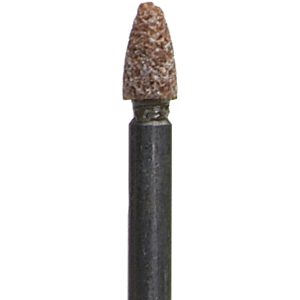 NORTON Mounted Point: 1/4" Thick, 1/8" Shank Dia, B55, 60 Grit, Medium 61463624425