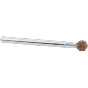 NORTON Mounted Point: 3/16" Thick, 1/8" Shank Dia, B123, 60 Grit, Medium 61463624472