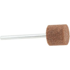 NORTON Mounted Point: 1/2" Thick, 1/8" Shank Dia, W185, 60 Grit, Medium 61463624525