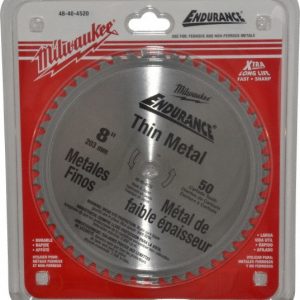 MILWAUKEE TOOL Wet & Dry Cut Saw Blade: 8" Dia, 5/8" Arbor Hole, 50 Teeth 48-40-4520