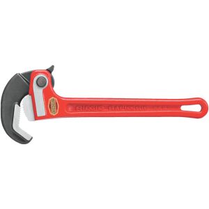 RIDGID RapidGrip Pipe Wrench: 2" Max, 14" OAL, Cast Iron & Steel 10358