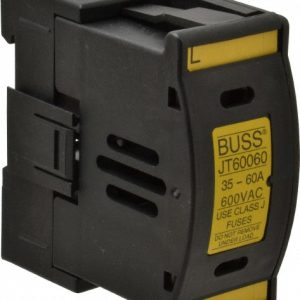 COOPER BUSSMANN 1 Pole, 600 VAC/VDC, 60 Amp, DIN Rail Mount Fuse Holder JT60060