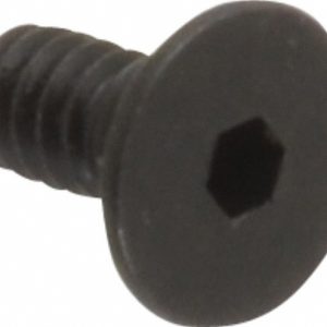 HOLO-KROME Flat Socket Cap Screw: #4-40 x 1/4", Alloy Steel, Black Oxide Finish 60002