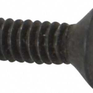 HOLO-KROME Flat Socket Cap Screw: #4-40 x 3/8", Alloy Steel, Black Oxide Finish 60004