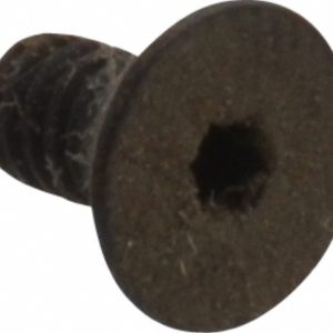 HOLO-KROME Flat Socket Cap Screw: #5-40 x 1/4", Alloy Steel, Black Oxide Finish 60012