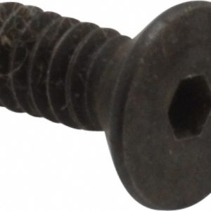 HOLO-KROME Flat Socket Cap Screw: #6-32 x 3/8", Alloy Steel, Black Oxide Finish 60024
