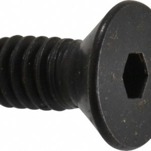 HOLO-KROME Flat Socket Cap Screw: #8-32 x 3/8", Alloy Steel, Black Oxide Finish 60032