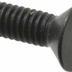 HOLO-KROME Flat Socket Cap Screw: #8-32 x 1/2", Alloy Steel, Black Oxide Finish 60034