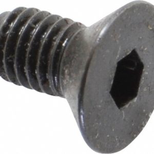 HOLO-KROME Flat Socket Cap Screw: #10-32 x 3/8", Alloy Steel, Black Oxide Finish 61002