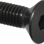 HOLO-KROME Flat Socket Cap Screw: #10-32 x 1/2", Alloy Steel, Black Oxide Finish 61004