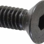HOLO-KROME Flat Socket Cap Screw: 1/4-20 x 5/8", Alloy Steel, Black Oxide Finish 60060