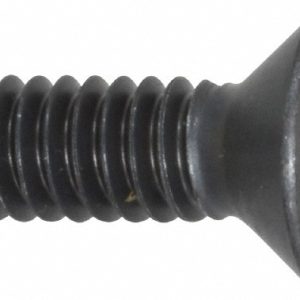 HOLO-KROME Flat Socket Cap Screw: 1/4-20 x 3/4", Alloy Steel, Black Oxide Finish 60062