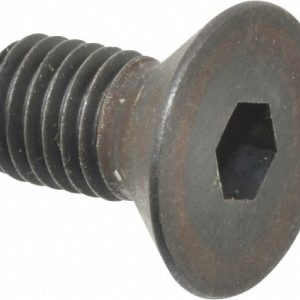 HOLO-KROME Flat Socket Cap Screw: 1/4-28 x 1/2", Alloy Steel, Black Oxide Finish 61018