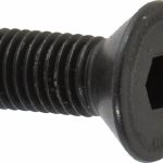 HOLO-KROME Flat Socket Cap Screw: 1/4-28 x 5/8", Alloy Steel, Black Oxide Finish 61020