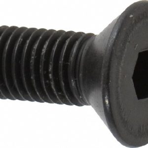 HOLO-KROME Flat Socket Cap Screw: 1/4-28 x 5/8", Alloy Steel, Black Oxide Finish 61020