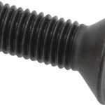 HOLO-KROME Flat Socket Cap Screw: 1/4-28 x 3/4", Alloy Steel, Black Oxide Finish 61022