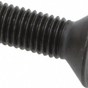 HOLO-KROME Flat Socket Cap Screw: 1/4-28 x 3/4", Alloy Steel, Black Oxide Finish 61022