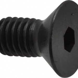 HOLO-KROME Flat Socket Cap Screw: 3/8-16 x 3/4", Alloy Steel, Black Oxide Finish 60098
