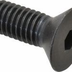 HOLO-KROME Flat Socket Cap Screw: 3/8-16 x 1", Alloy Steel, Black Oxide Finish 60100