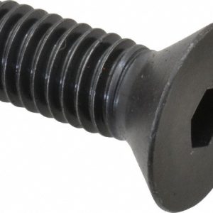 HOLO-KROME Flat Socket Cap Screw: 3/8-16 x 1", Alloy Steel, Black Oxide Finish 60100