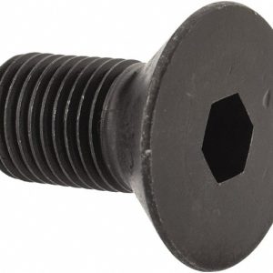 HOLO-KROME Flat Socket Cap Screw: 3/8-24 x 3/4", Alloy Steel, Black Oxide Finish 61042