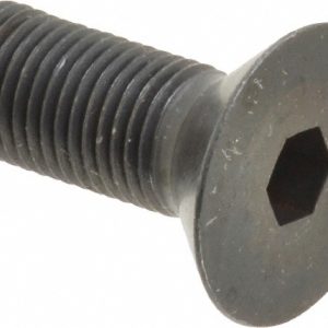 HOLO-KROME Flat Socket Cap Screw: 3/8-24 x 1", Alloy Steel, Black Oxide Finish 61044