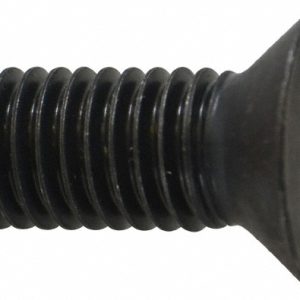 HOLO-KROME Flat Socket Cap Screw: 1/2-13 x 1-1/4", Alloy Steel, Black Oxide Finish 60128