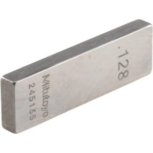 MITUTOYO Rectangle Steel Gage Block: 0.128", Grade 0 611168-531