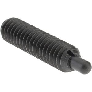 GIBRALTAR Threaded Spring Plunger: 1/4-20, 1" Thread Length, 0.118" Dia, 3/16" Projection SW10-4A-PT-G