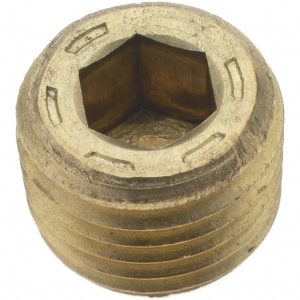 HOLO-KROME 1/4-18, 13/32" OAL, Brass Socket Pressure Plug 11104