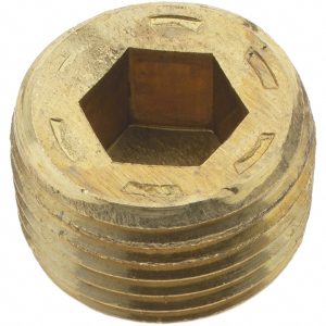 HOLO-KROME 3/8-18, 13/32" OAL, Brass Socket Pressure Plug 11106