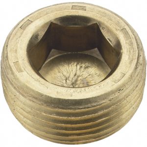 HOLO-KROME 3/4-14, 17/32" OAL, Brass Socket Pressure Plug 11110
