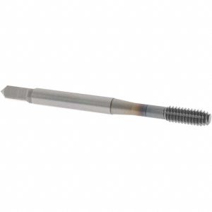 OSG Thread Forming Tap: #8-32 UNC, Modified Bottoming, Powdered Metal High Speed Steel, TiCN Coated 1405004508