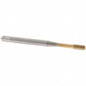 OSG Thread Forming Tap: M3x0.5 Metric Coarse, 4H Class of Fit, Modified Bottoming Chamfer, Cobalt, TiN Finish 1410101605