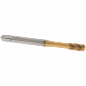 OSG Thread Forming Tap: M5x0.8 Metric Coarse, 4H Class of Fit, Modified Bottoming Chamfer, Cobalt, TiN Finish 1410103205