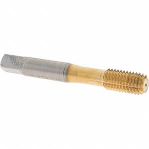 OSG Thread Forming Tap: M10x1.5 Metric Coarse, 4H Class of Fit, Modified Bottoming Chamfer, Cobalt, TiN Finish 1410105005